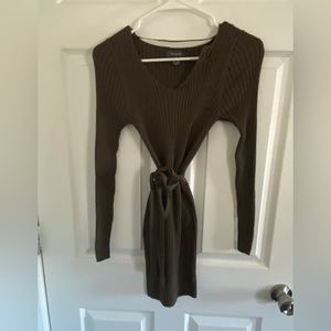 PRIMARK Olive Green mini sweater dress 🖤 Great Condition 🖤